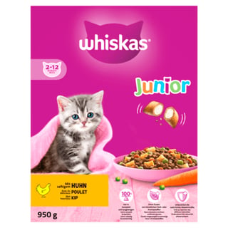 Whiskas Junior Kattenbrokken Kip Droog