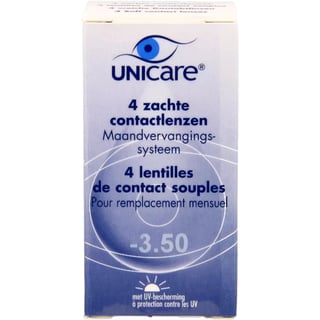 Unicare Zachte Maandlens -3.50 4st 4