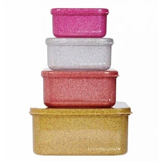 A Litte Lovely Company- Lunch en Snackbox Set Gold Blush