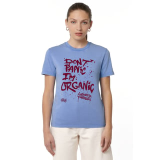 Don't Panic I'm Organic T-Shirt - Vintage Blue