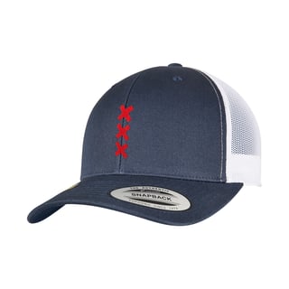 XXX Amsterdam Cap - Recycled - Color : Navy/White