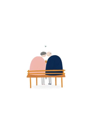 Wenskaarten - Klein Liefs - Wenskaart - Klein Liefs: Opa En Oma