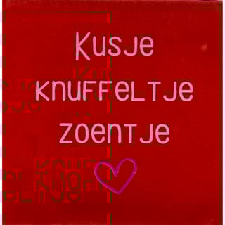 Yett Quote Tegel Kusje,zoentje 10x10