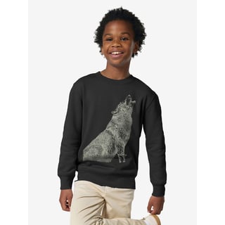 Huilende Wolf Sweater - Glow in the Dark