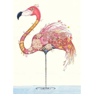DM Wenskaart Flamingo