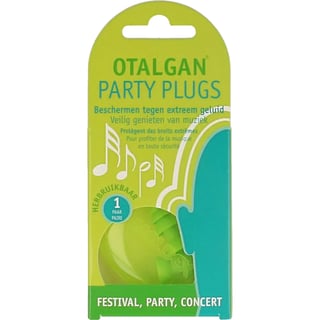 Otalgan Party Plugs Oordopjes 1 Paar 2