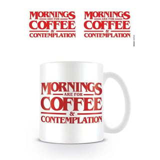 Stranger Things Beker - Mok - Mornings Are for Coffee & Contemplation