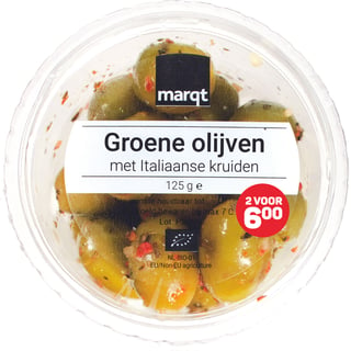 Groene Olijven Italiaanse Kruiden