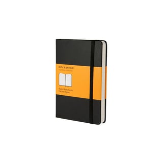 Moleskine notebook hardcover pocket lined - 9 x 14cm / black