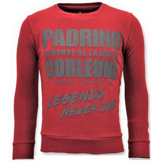 Stoere Trui Mannen - Padrino Corleone - Rood