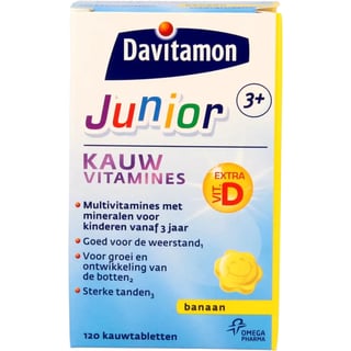 Davitamon Junior Kauwtablet Banaan 120st 120