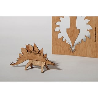 Houten Kaart Stegosaurus