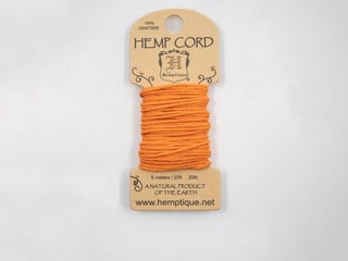 Hemp Cord  6m & 3m - Orange