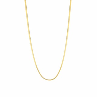 Silver Necklace Flat Link - Sterling Silver / Gold Plated