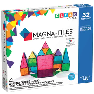 Magna-Tiles Clear Colors (32 Stuks)