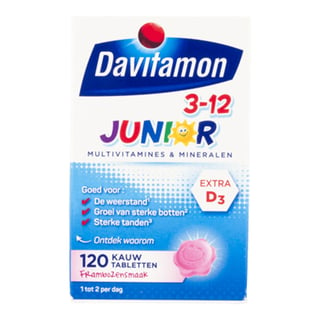 Davitamon Vitamine Junior Kauwtablet Framboos
