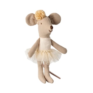 Maileg Ballerina Mouse, Little Sister - Off White