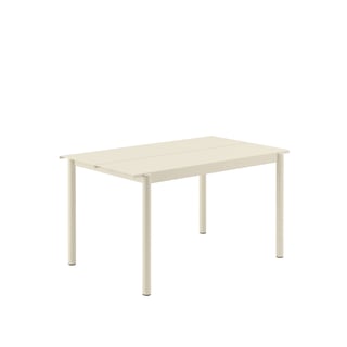 Muuto Linear Steel Table 140 X 75 Cm Off-White