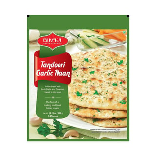 Bikaji Tandoori Garlic Naan 15Pcs