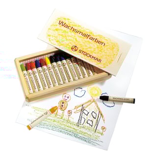 Stockmar Wasstiftje 16 Kleuren Kist