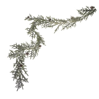 Kerst Guirlande Kunststof Groen Met 'Sneeuw'