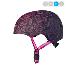 Micro PC Helm Deluxe Mandala Roze/paars - Maat: M (54-58 Cm)