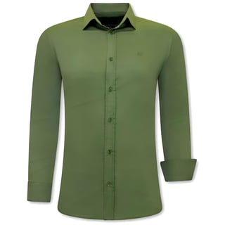 Exclusieve Blanco Overhemden Heren - Slim Fit - 3083 - Groen