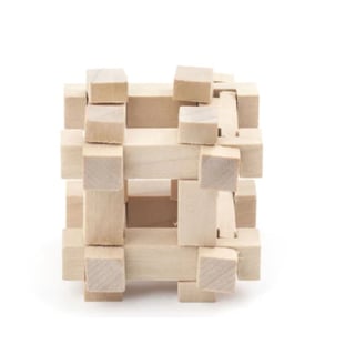 Houten Puzzel-Cube