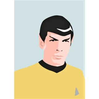 Pop Art New Generation Postkaart - Commander Spock - Star Trek