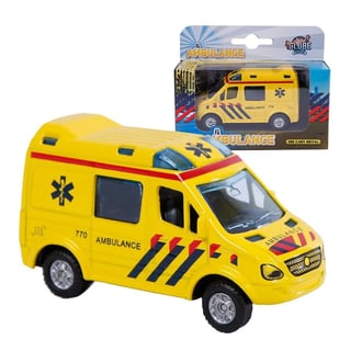 Kids Globe Die Cast Pull Back Ambulance 8,5 Cm 3+