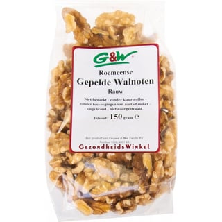 G&W Gepelde Walnoten 150 Gram