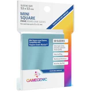 Sleeves Prime Boardgame - Dark Blue 53X53MM