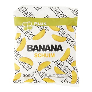 PLUS Snoep Banana Schuim