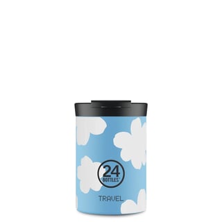 24 Bottles Travel Mug 350ml Daydreaming - Daydreaming light blue/white