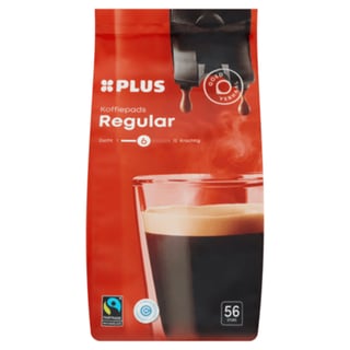 PLUS Koffiepads Regular Roast Fairtrade