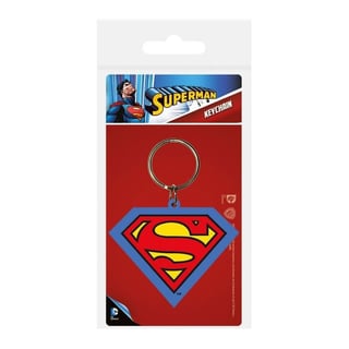 Superman Logo Rubberen Sleutelhanger