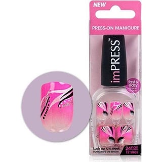KISS Broadway Nails Press-on Manicure 24 Nails Covers 12 Sizes BIPD020 Shout
