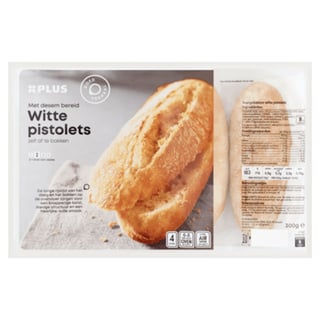 PLUS Witte Pistolets Met Desem Bereid