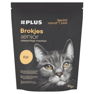 PLUS Premium Kattenbrokjes Senior Kip