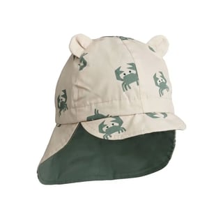 Liewood Gorm Reversible Sun Hat With Ears Crab Sandy