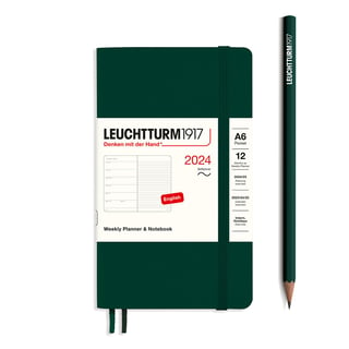 Leuchtturm 2024 diary softcover pocket week - Forrest Green