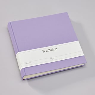 Semikolon Photo Album  Classic Cream XLarge - Lilac