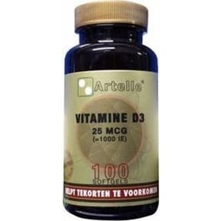 Artelle Vitamine D3 25mcg 100SG