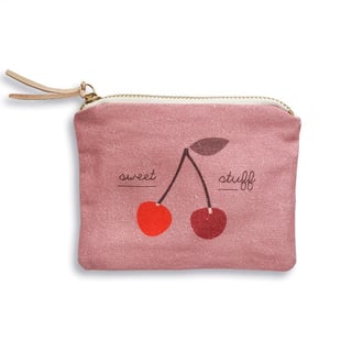 Pleased to Meet Purse with zipper - Cherry Purse