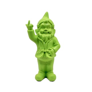 Beeldje Kabouter Fuck You Lime Groen 15cm