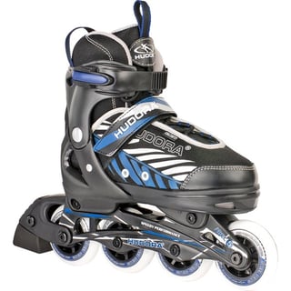 Inline Skate 33-36 Zwart/blauw Hudora