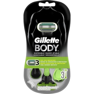 Gillette Body Shave Voor Mannen - 3 Wegwerpmesjes - Scheermesjes