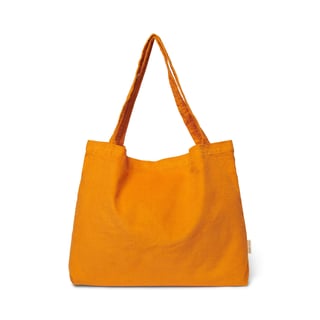 Bright orange rib mom-bag