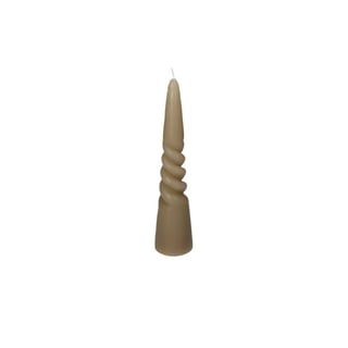 Druipkaars Twist Kegel Klein - Kleur: Beige