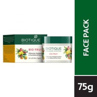 Biotique Bio Fruit Whitening, Depigmentation & Tan Removal Face Pack (75Gm)